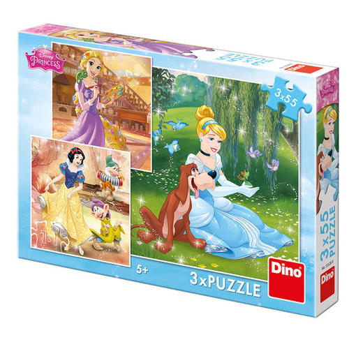 Dino Toys Puzzle Princezné: Voľné popoludnie 3x55 Dino