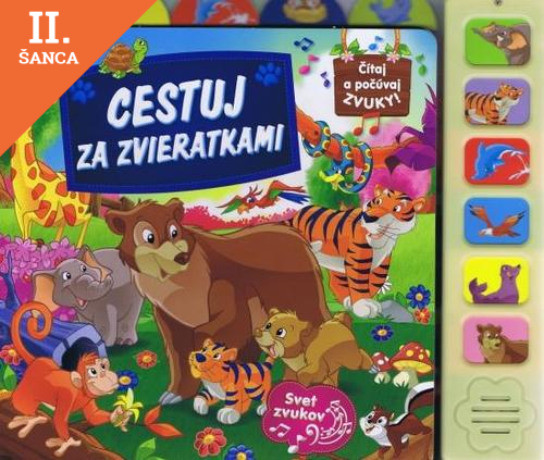 Lacná kniha Cestuj za zvieratkami - zvuková knižka