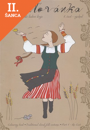 Lacná kniha Omaľovánka - Tradičné slovenské ľudové kroje 1.časť - východ