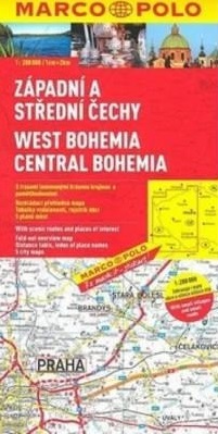 Západní a střední Čechy ČR 1 - mapa 1:200 000