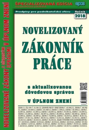 Novelizovaný zákonník práce 8 2018