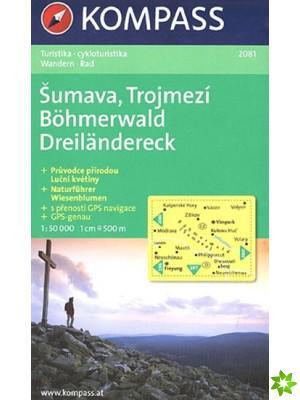 Šumava, Trojmezí 2081 - mapa 1:50 000