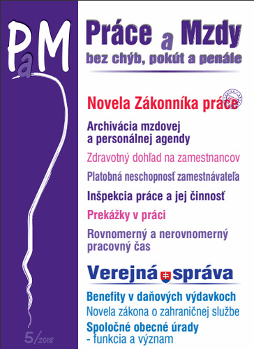 Práce a Mzdy 5 2018