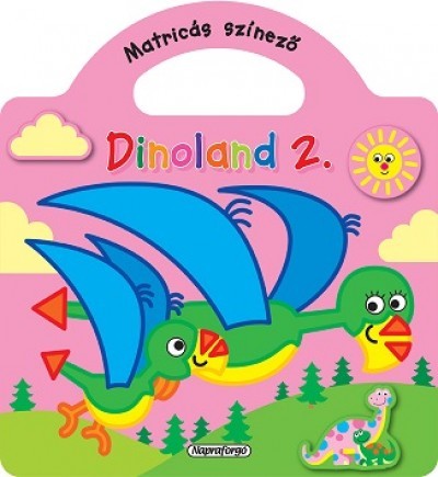 Dinoland - 2. Rózsaszín - Matricás színező