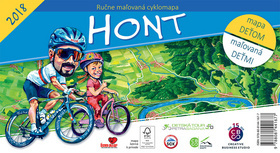Kniha Ručne maľovaná cyklomapa Hont