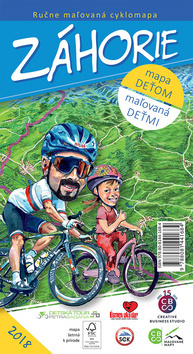 Kniha Ručne maľovaná cyklomapa Záhorie