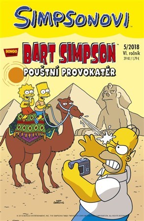 Kniha Bart Simpson Pouštní provokatér