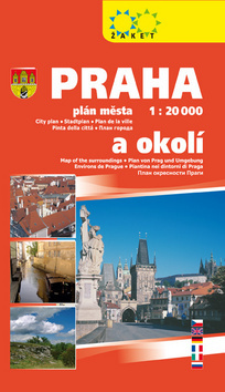 Kniha Praha a okolí 1:20T/1:190T