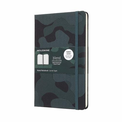 Zápisník MOLESKINE Nomad Blend linajkový zelený L