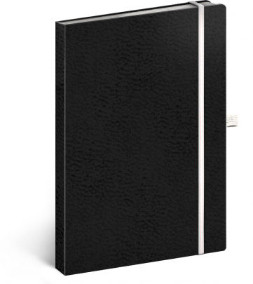Notes Vivella Classic čierny/biely, bodkovaný, 15 x 21 cm