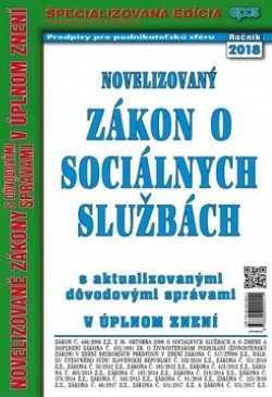 Novelizovaný zákon o sociálnych službách 6/2018
