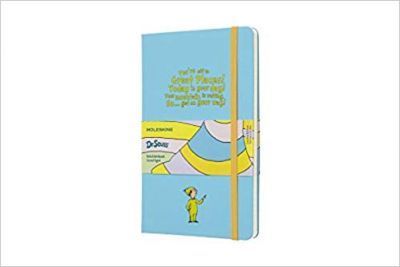 Zápisník MOLESKINE Dr. Seuss linajkový modrý L