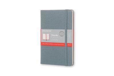 Zápisník MOLESKINE Two-Go čistý modrosivý M