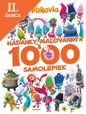 Lacná kniha Trollovia - Hádanky, maľovanky a 1000 samolepiek