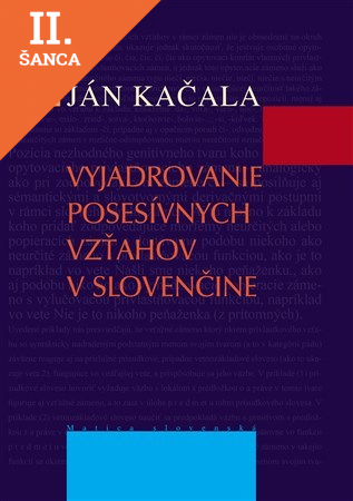 Lacná kniha Vyjadrovanie posesívnych vzťahov v slovenčine