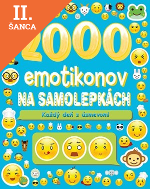 Lacná kniha 2000 emotikonov na samolepkách