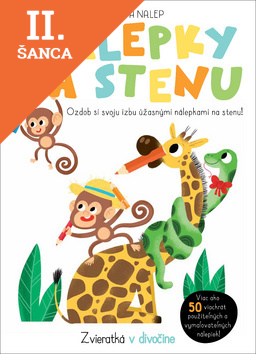 Lacná kniha Nálepky na stenu - Zvieratká v divočine