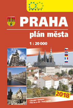 Praha - plán města 1:20 000 - vyd. 2018