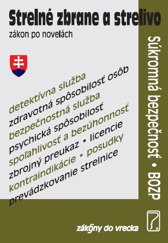 Kniha Strelné zbrane a súkromná bezpečnosť - Zákony do vrecka