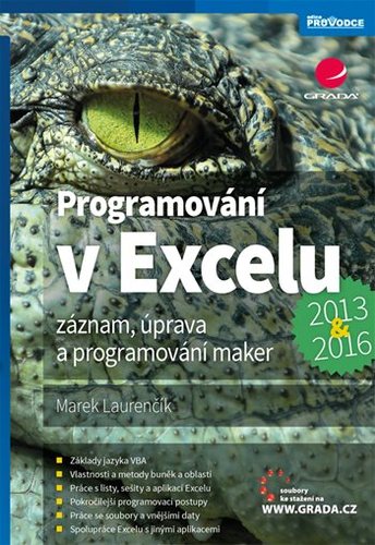 Kniha Programování v Excelu 2013 a 2016