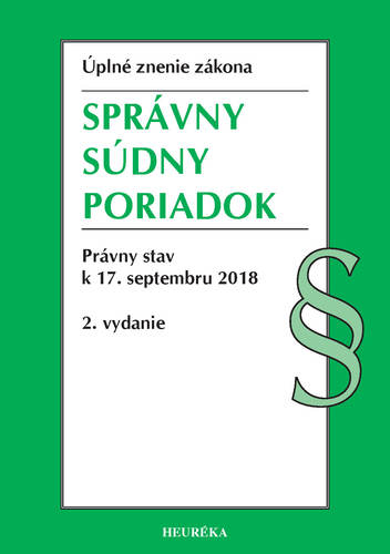 Správny súdny poriadok Úzz 2. vydanie 2018
