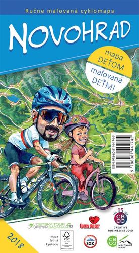 Kniha Ručne maľovaná cyklomapa Novohrad