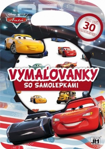 Vymaľovanky so samolepkami Autá