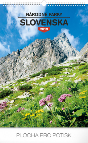 Nástenný kalendár Národné parky Slovenska SK 2019, 33 x 46 cm