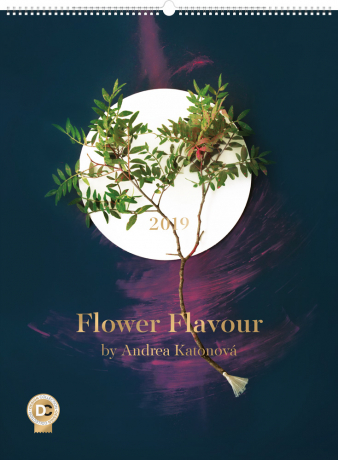Nástenný kalendár Flower Flavour – Andrea Katonová 2019, 48 x 64 cm