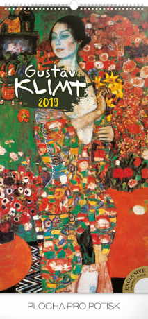 Nástenný kalendár Gustav Klimt 2019, 33 x 64 cm