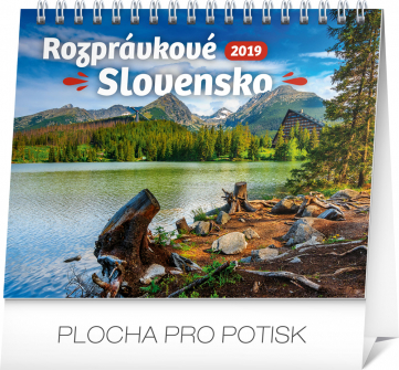 Stolový kalendár Rozprávkové Slovensko SK 2019, 16,5 x 13 cm