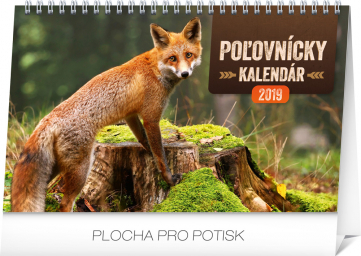 Stolový poľovnícky kalendár SK 2019, 23,1 x 14,5 cm