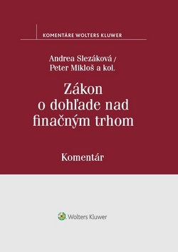 Kniha Zákon o dohľade nad finančným trhom
