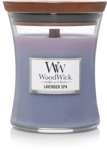 WoodWick WoodWick sviečka stredná Lavender Spa