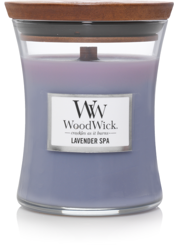WoodWick sviečka stredná Lavender Spa