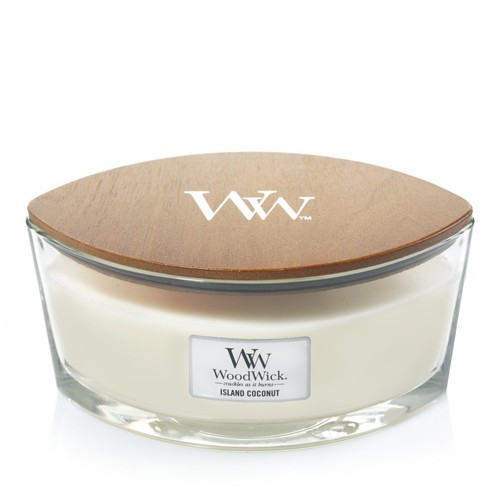 WoodWick sviečka loď Island Coconut
