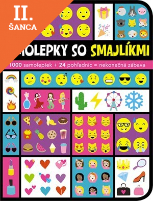 Lacná kniha Samolepky so smajlíkmi