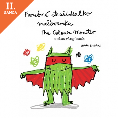 Lacná kniha Farebné strašidielko + maľovanka