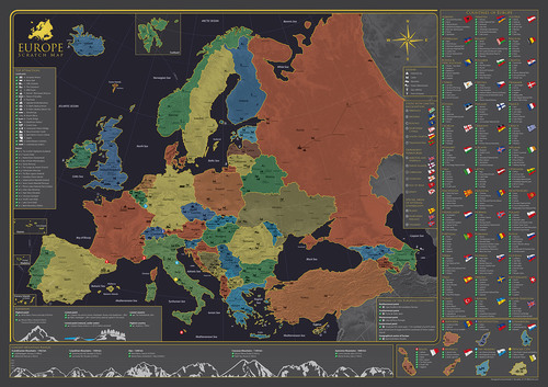 Stieracia mapa Európy