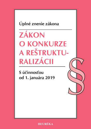 Zákon o konkurze a reštrukturalizácii 2019