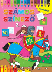 Számos színező matricákkal 2. - Rózsaszín