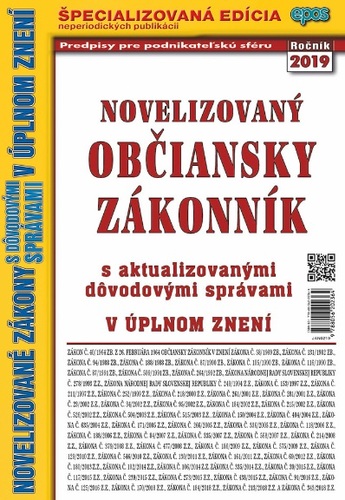 Novelizovaný Občiansky zákonník 2 2019