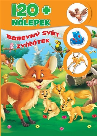 120+ nálepek - Barevný svět zvířatek