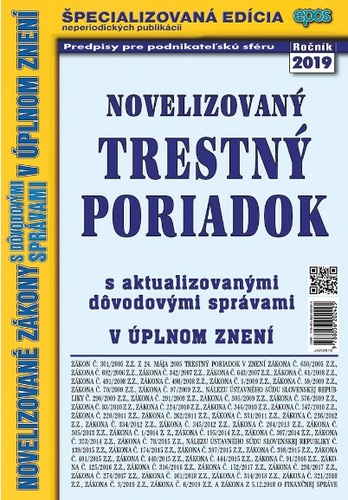 Novelizovaný Trestný poriadok 6/2019