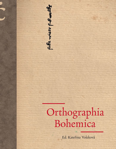 Kniha Orthographia Bohemica