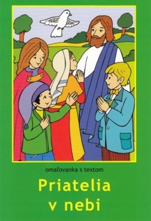 Kniha Priatelia v nebi - omaľovanka s textom