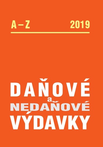 Daňové a nedaňové výdavky A-Z 2019