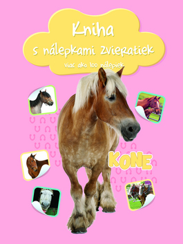 Kniha s nálepkami zvieratiek Kone