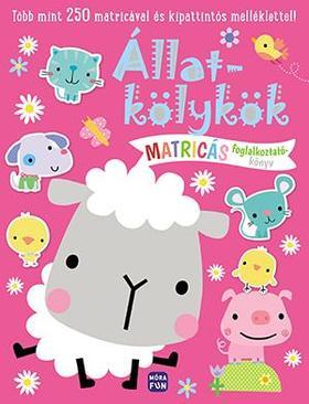 Állatkölykök - Matricás foglalkoztató