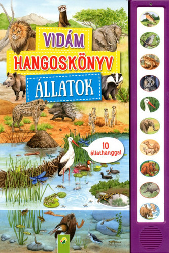 Vidám hangoskönyv - Állatok - 10 állathanggal